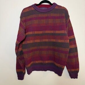 Vintage Ralph Lauren chaps knit  Striped Multicolor Men's Sweater, L